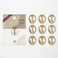 日本原产Petit Clip不锈钢钥匙金属书夹书签纪念品 10枚1包装 金黄