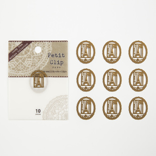 日本原产Petit Clip埃菲尔铁塔书夹书签纪念品10枚1包装