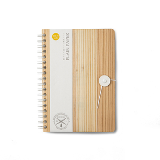 日本原产BIBOROKU杉木封皮笔记本记事本A6笔记本