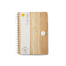 日本原产BIBOROKU杉木封皮笔记本记事本A6笔记本 白色