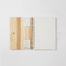 日本原产BIBOROKU杉木封皮笔记本记事本A6笔记本 白色