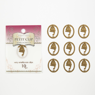 日本原产Petit Clip人鱼公主金属书夹书签纪念品10枚1包装