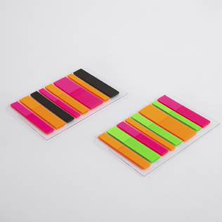 日本gnotes日本原产纸荧光笔便签纸便签贴2ppm咖啡色系