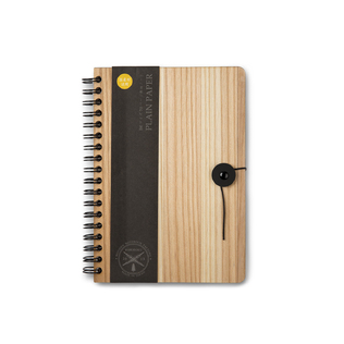 日本原产BIBOROKU杉木封皮笔记本记事本A6笔记本