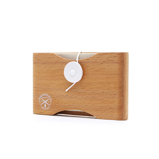 日本原产BIBOROKU榉木名片夹名片盒白扣