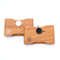 日本原产BIBOROKU榉木名片夹名片盒白扣 胡桃木色