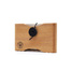 日本原产BIBOROKU榉木名片夹名片盒黑扣 胡桃木色