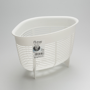 日本原产inomata塑料水槽果皮蓝水槽垃圾桶立式三角清洁架