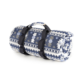 韩国原产NORDIC ISLAND两用防水卷筒野餐垫含多用途提带