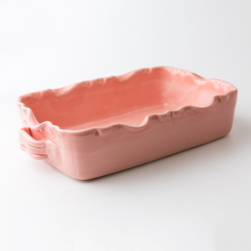 瑞典原产gerbera design手工餐盘点心盘烘焙烤盘 粉红