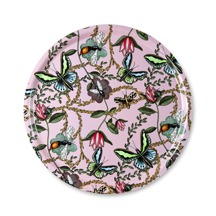 瑞典原产Nadja Wedin design插画艺术圆形托盘茶盘水果盘46cm