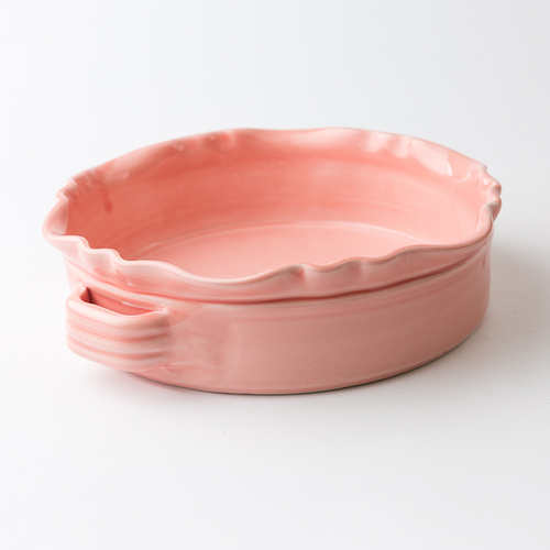 瑞典原产gerbera design手工烘烤盘果盘点心盘 粉红