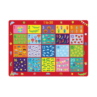 英国原产Little Wigwam 1-20 儿童学习型餐垫 小孩餐垫