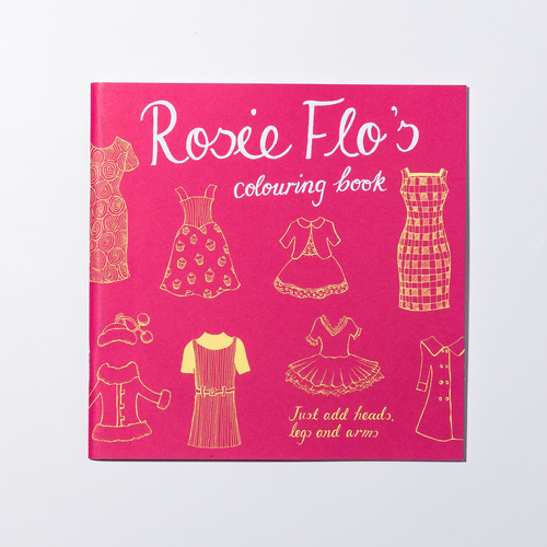 英国原产rosie flo's彩色画图本填色本涂色本 玫红