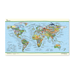 德国原产Awesome Maps可重写地图装饰画Football Map