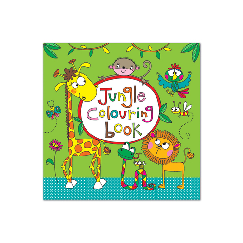 英国原产Rachel Ellen Designs丛林儿童画图本涂色本填色本 彩色