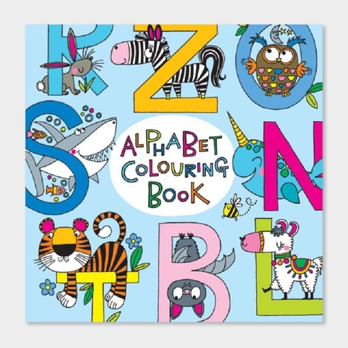 英国原产Rachel Ellen Designs字母动物图画本涂色本画本 彩色