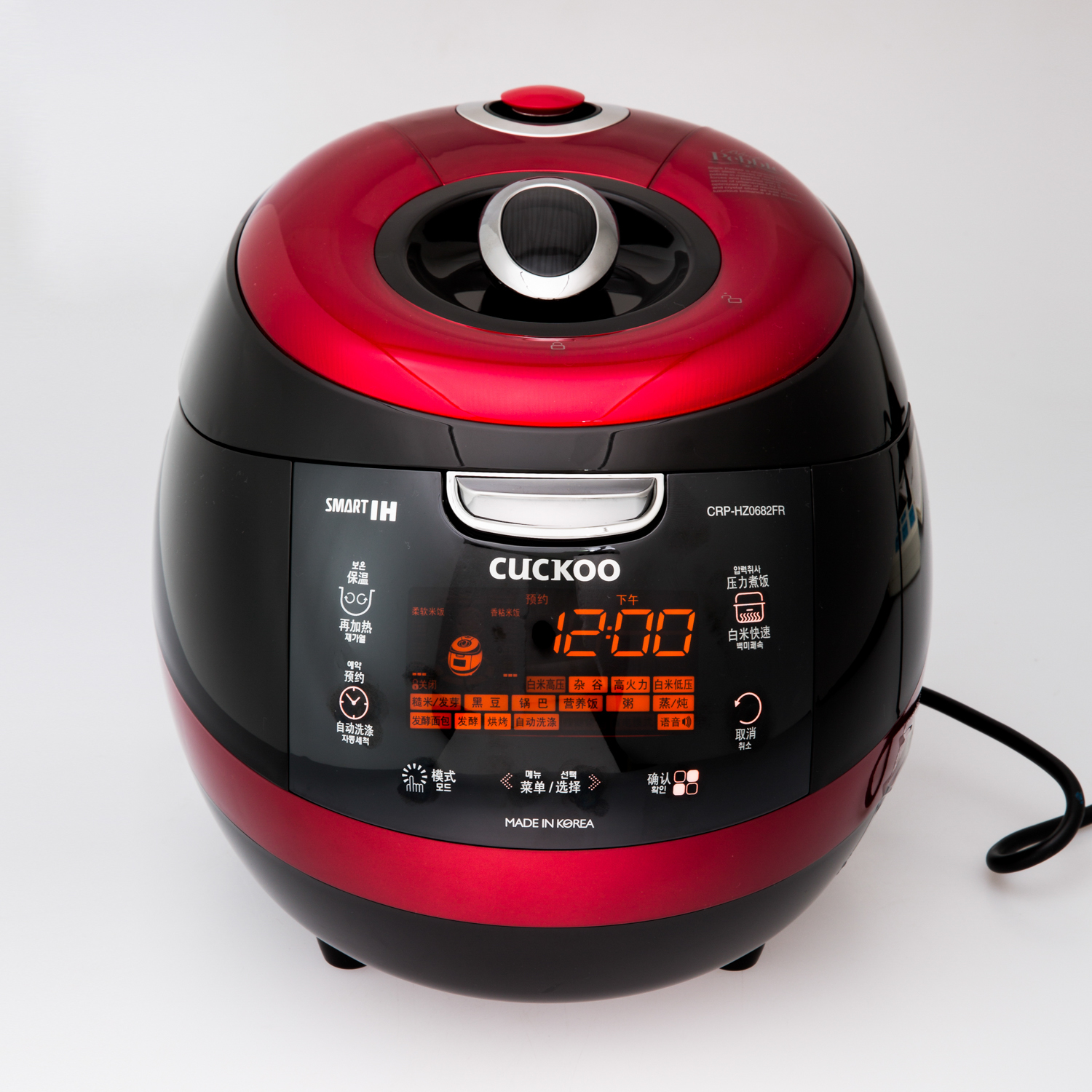 韩国原产cuckoo福库三维立体电磁加热电饭煲电饭锅红色3l红色