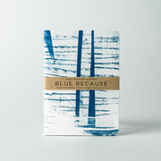 澳大利亚原产O&V凸版印刷笔记本记事本日记本A6(梦幻蓝)