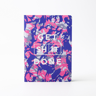 澳大利亚原产mi goals 本土设计笔记本  迷彩款 粉色