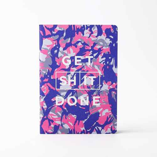 澳大利亚原产mi goals 本土设计笔记本  迷彩款 粉色