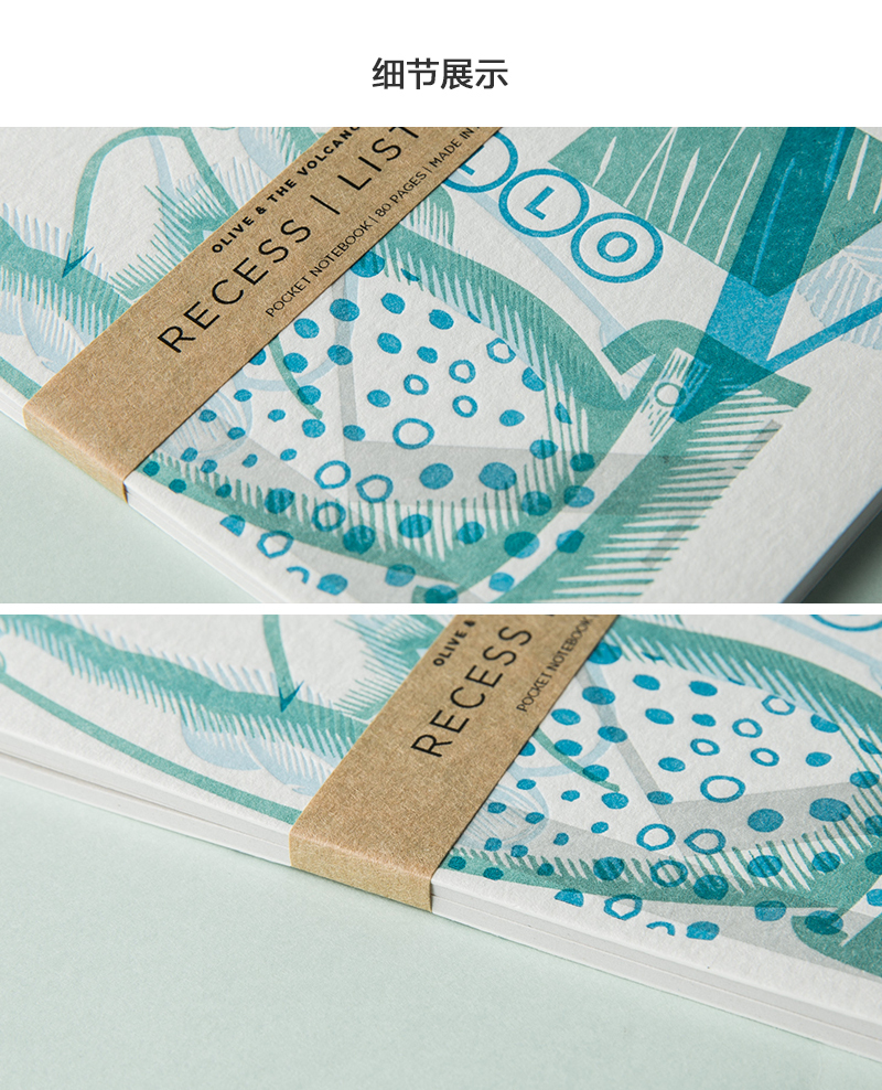 澳大利亚原产O&V凸版印刷笔记本记事本日记本A6(多色多图) 彩色