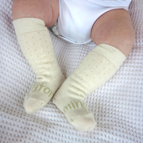 新西兰原产lamington美利奴羊毛袜婴儿袜新生儿袜VANILLA 白色 M