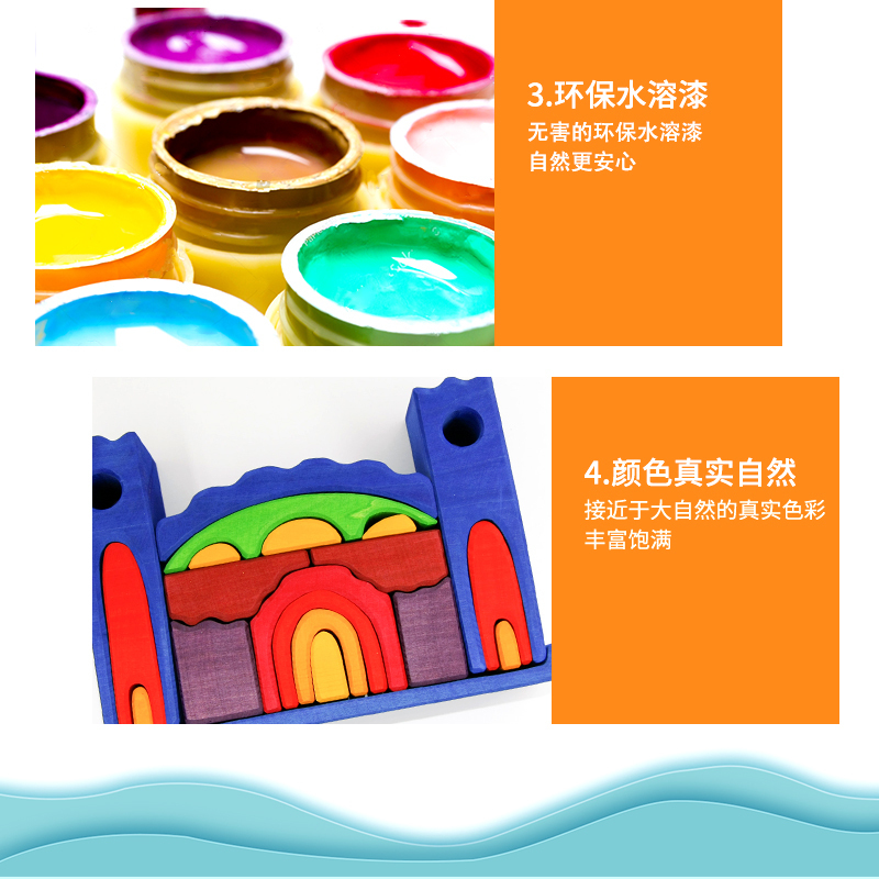 德国原产nic儿童积木益智玩具可拉小卡车 彩色