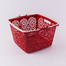 日本原产MAHALO正方形购物篮收纳篮储物筐 深红
