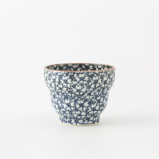 日本T-nishikawa Kumo纯手工京烧清水烧樱花陶瓷小茶杯