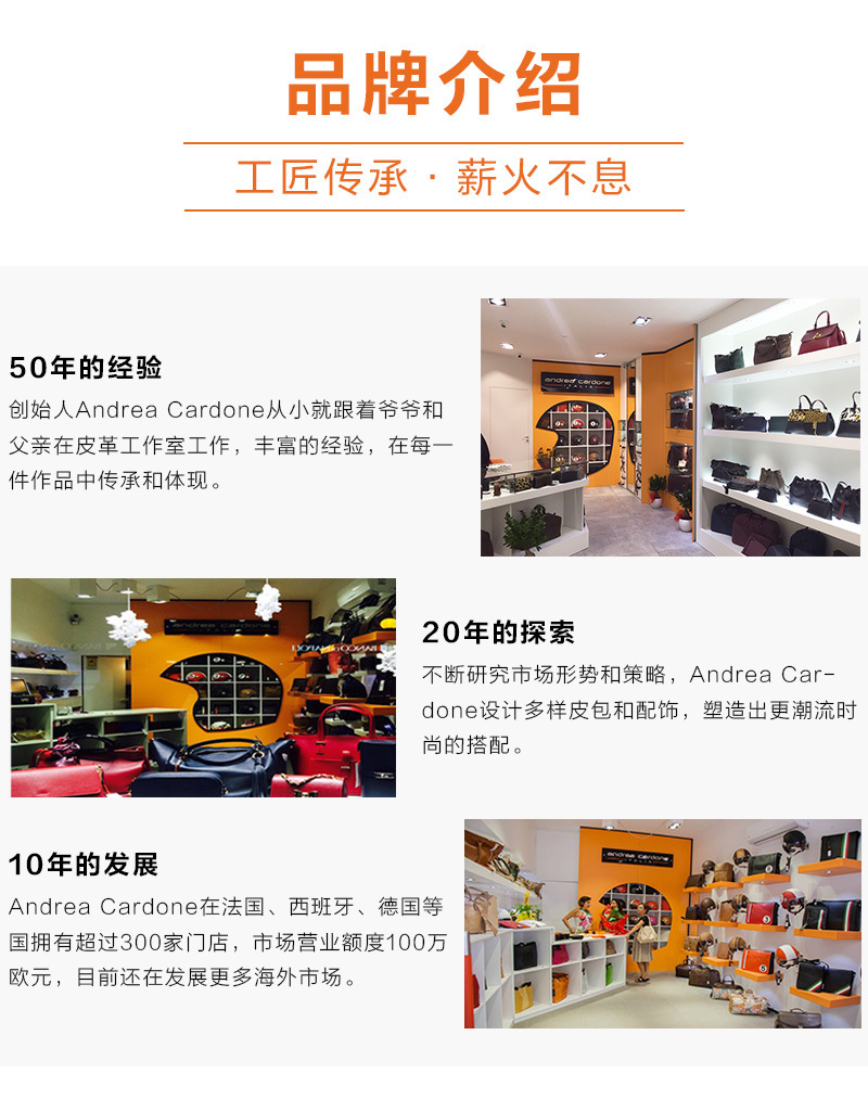 意大利原产andrea cardone翻盖式牛皮男士商务钱包钱夹 黑色