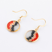 意大利原产ZECCHIN穆里纳系列耳环耳坠红色