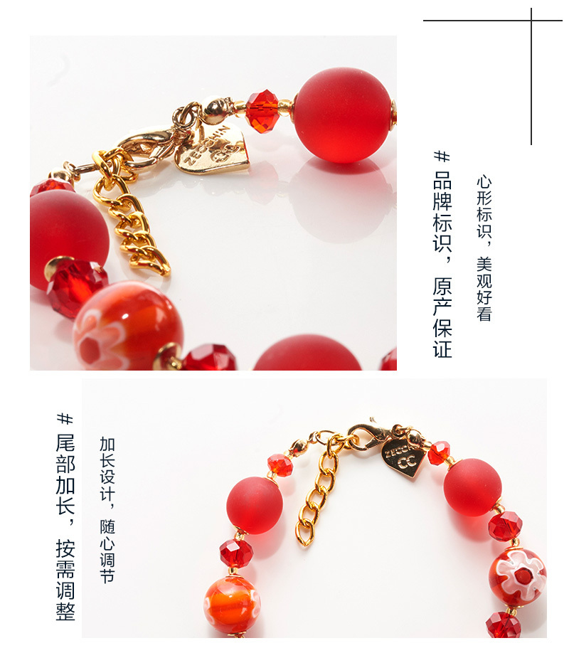 意大利ZECCHIN穆拉诺玻璃幸福系列饰品首饰手链耳坠耳环 耳坠