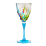 意大利原产ZECCHIN圣殿系列威尼斯彩绘高脚杯高脚酒杯260ml 蓝色