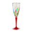 意大利原产ZECCHIN圣殿系列手工彩色玻璃高脚酒杯150ml 红色