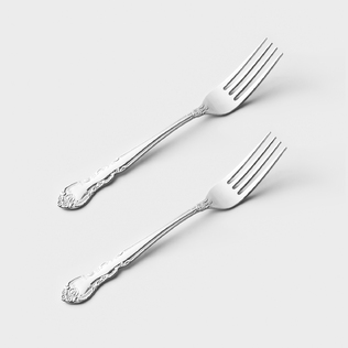 日本原产ECHO餐叉不锈钢家用小叉子牛排叉意面叉-2件套