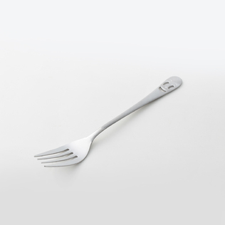 日本原产ECHO幸福笑脸餐叉不锈钢叉子西餐叉饭叉牛排叉意面叉