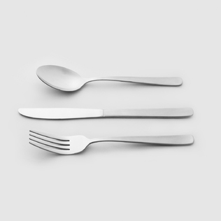 日本原产ECHO家用不锈钢西餐具套装牛排刀叉西餐刀叉勺-3件装