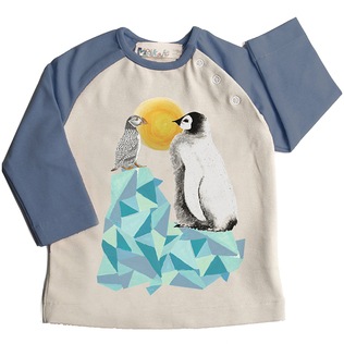 西班牙原产MoNiKaKo Kids 婴儿上衣带肩扣男女宝宝长袖