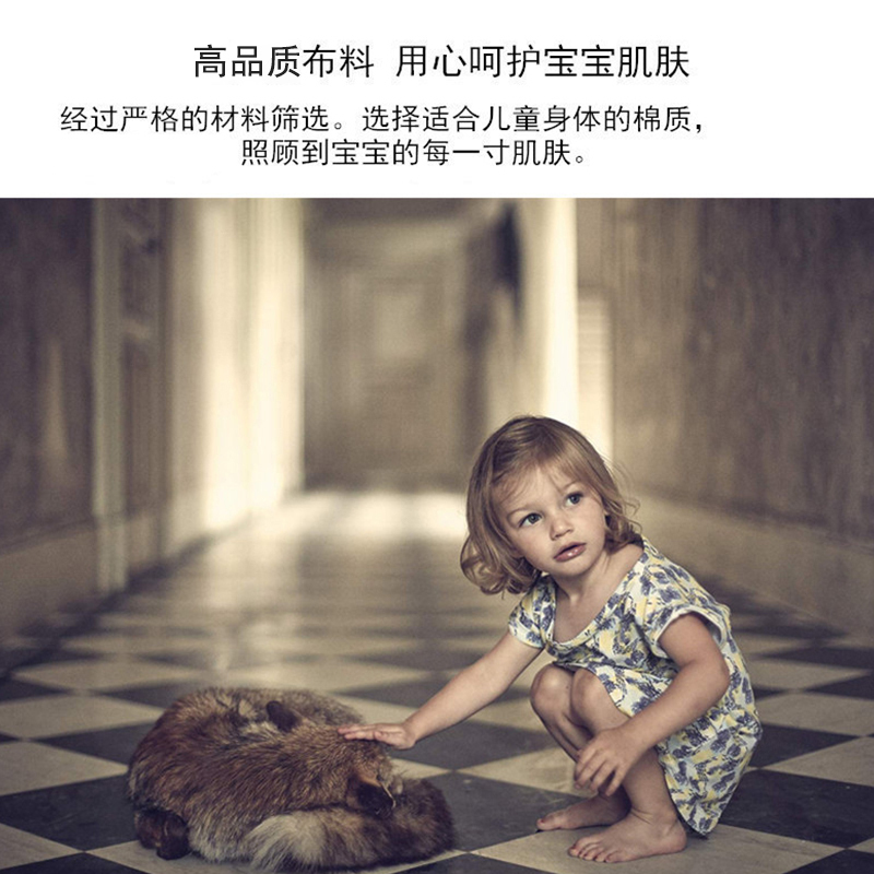 法国原产cocolico吊带裙蓬蓬裙公主裙 奶油色 M（116）