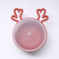 韩国原产nineware鲁道夫卡通碗含盖套装小鹿角 红色