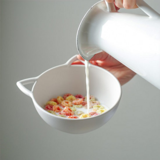 韩国原产nineware小猫卡通碗含盖套装