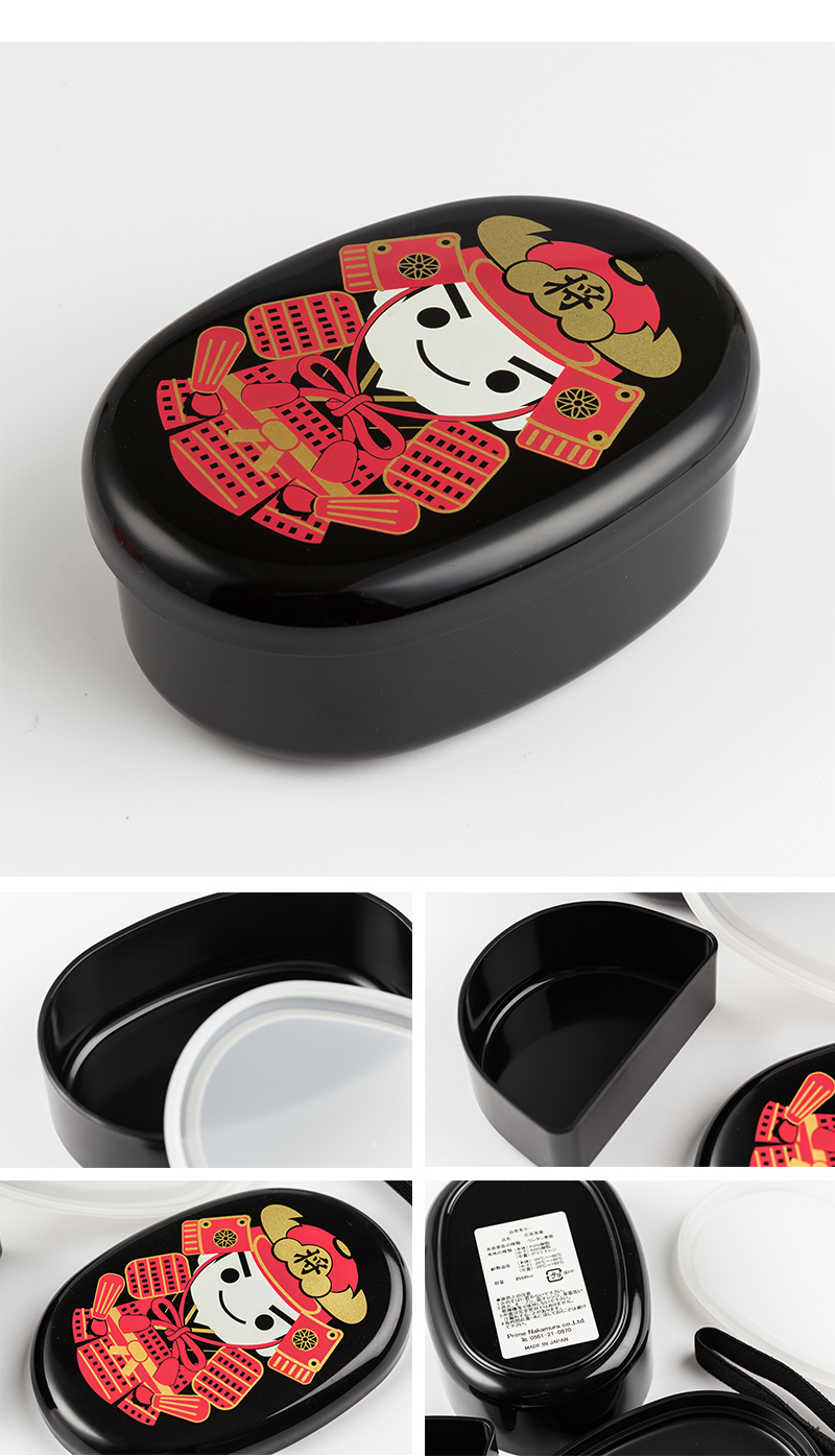 日本原产Prime Nakamura特色和式设计分隔便当盒饭盒餐盒 武将