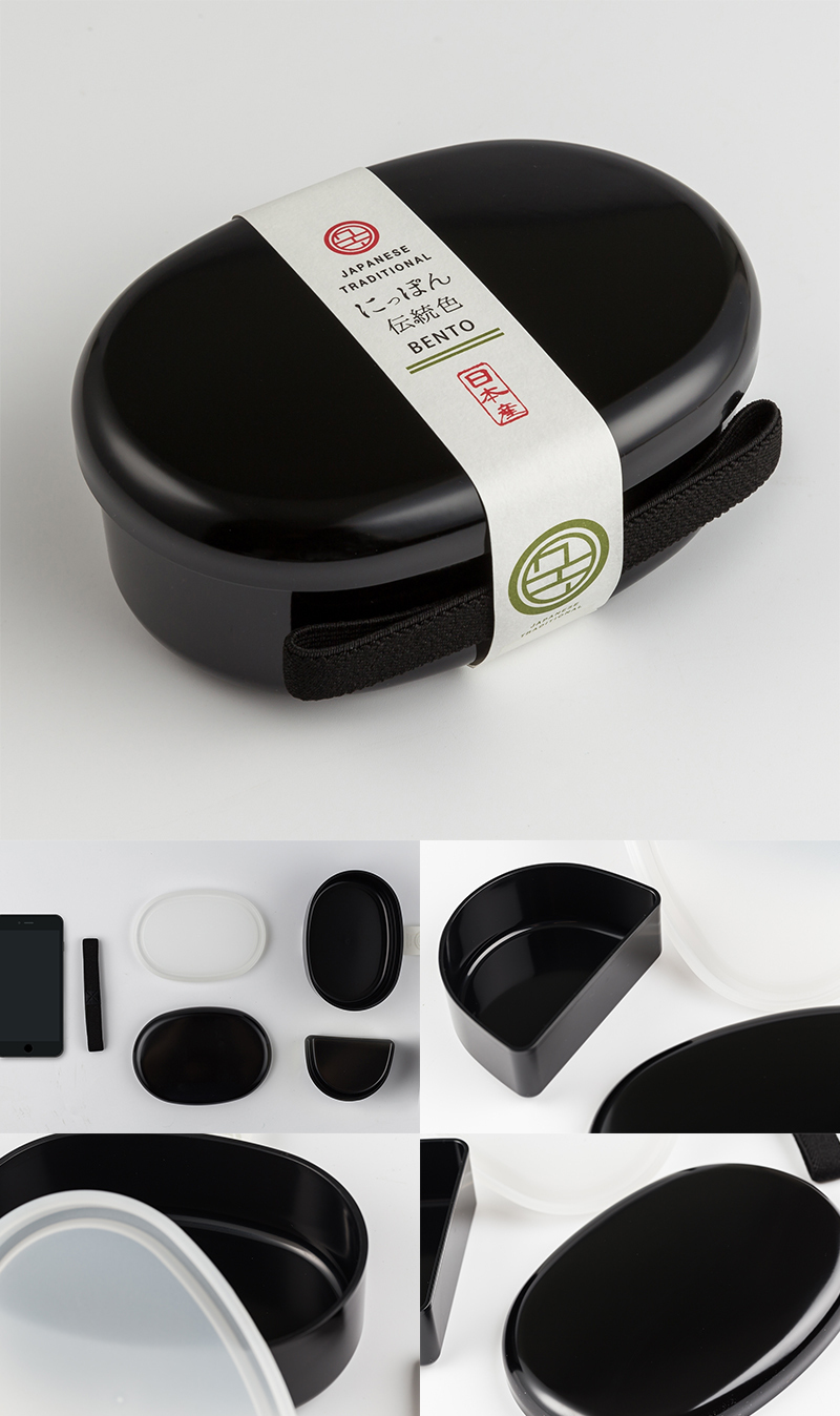 日本原产Prime Nakamura和式分隔便当盒饭盒餐盒 藤色