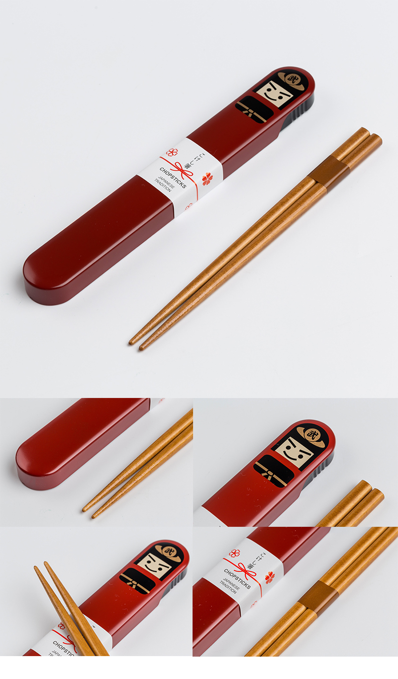 日本原产prime nakamura特色和式设计便携木质筷子筷子盒 舞姬