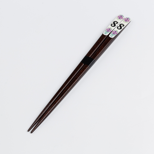 日本原产Prime Nakamura特色和式设计木质筷子 字母S