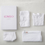 韩国原产COSCLO韩纸婴儿内衣毯子套装直排上衣裤子连体衣毯子 白色