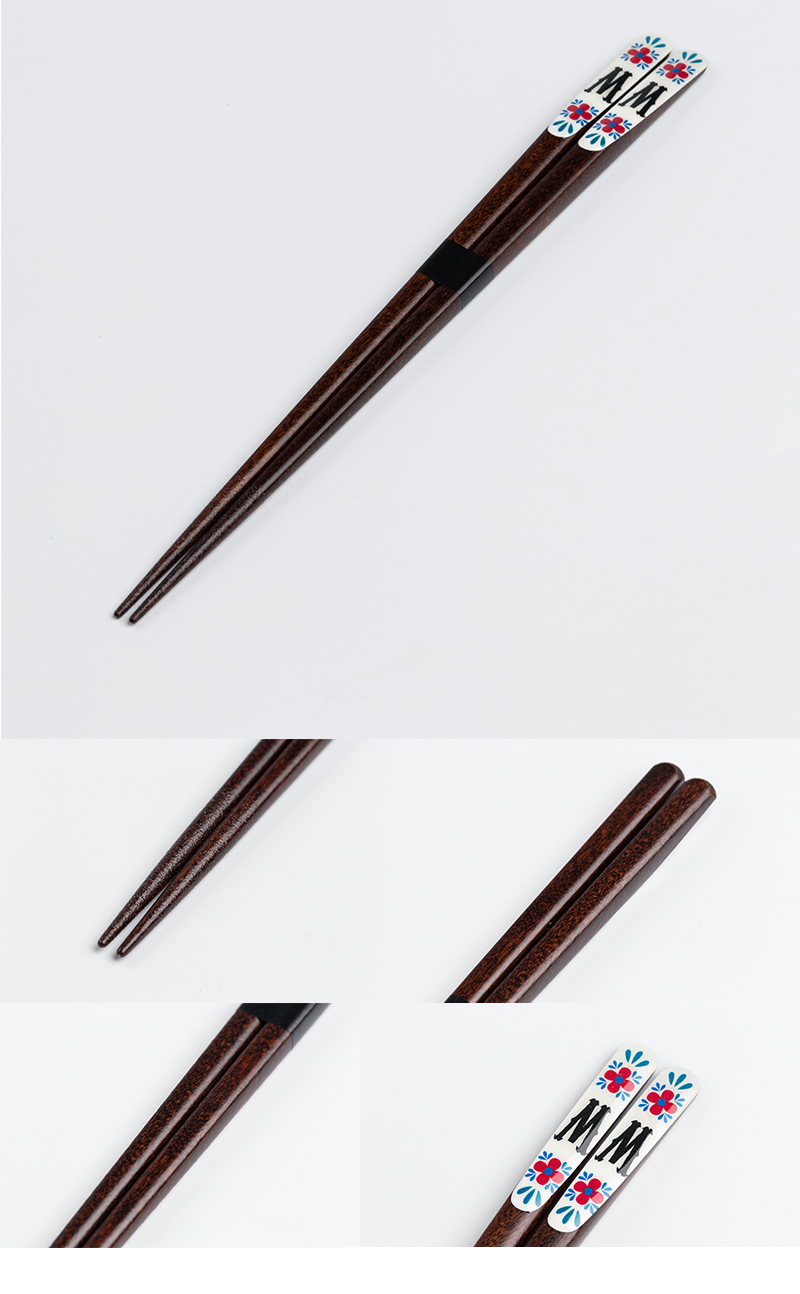 日本原产Prime Nakamura特色和式设计木质筷子 字母A