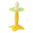 韩国原产Mathos Loreley婴儿牙胶儿童牙胶玩具硅胶花朵型 黄色