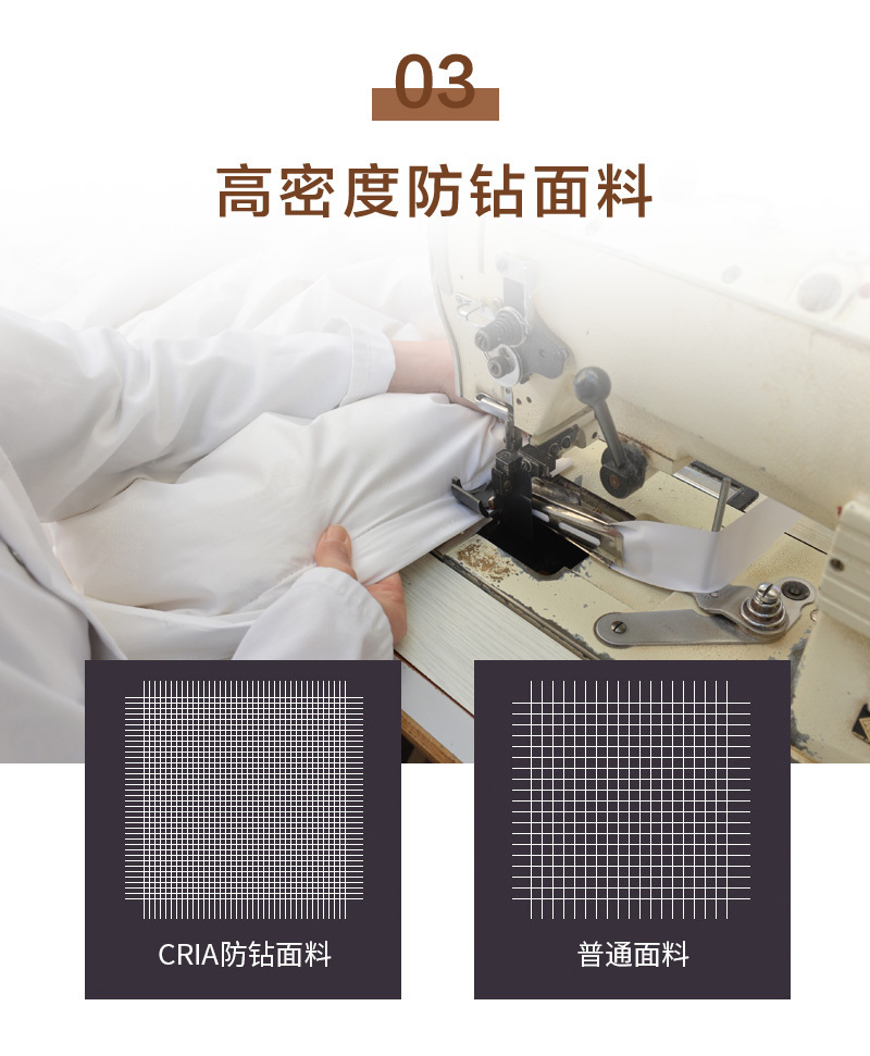 CRIA混纺羊毛冬被 白色 S